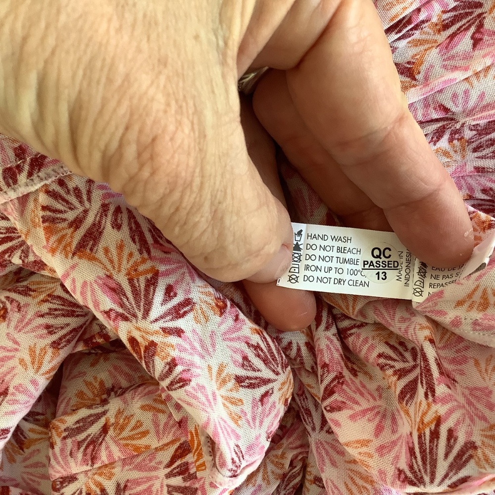 Poupette St Barth Soledad On/Off-The-Shoulder Smocked Midi-Dress Pink Size Large - Picture 10 of 16